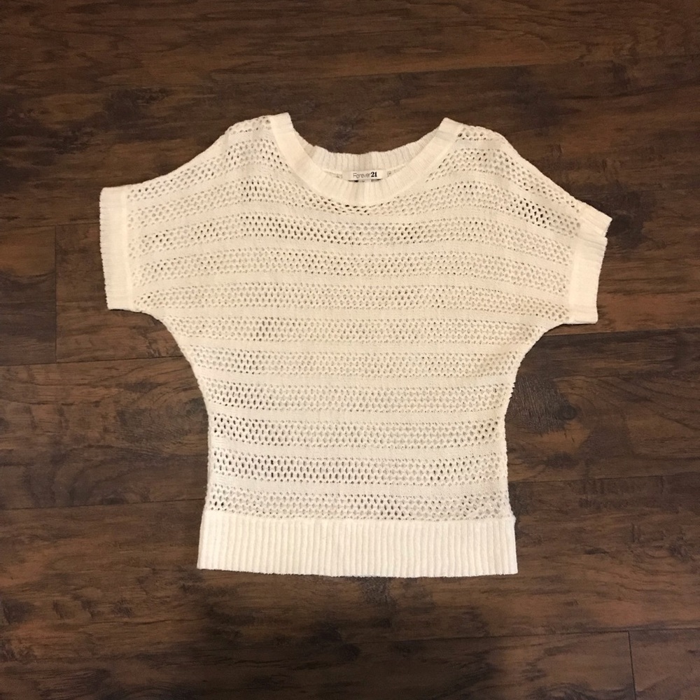Forever 21 white knit top